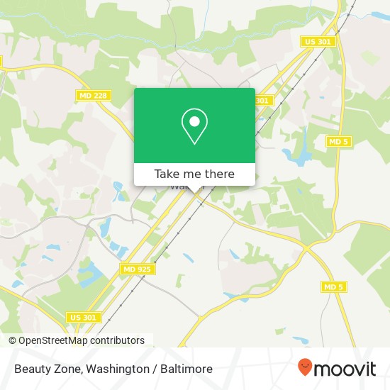 Mapa de Beauty Zone, 3069 Leonardtown Rd