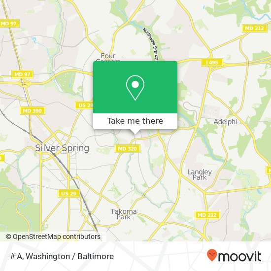 # A, 8745 Flower Ave # A, Silver Spring, MD 20901, USA map