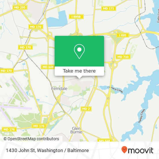 1430 John St, Glen Burnie, MD 21061 map