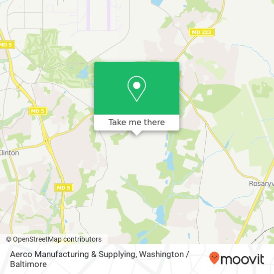Mapa de Aerco Manufacturing & Supplying, 8804 Dangerfield Ct