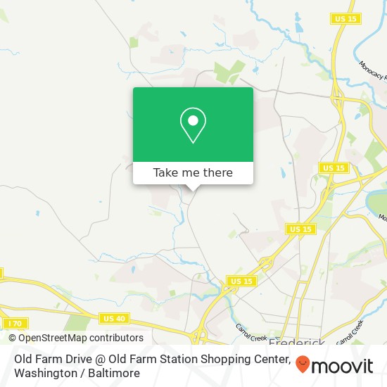 Mapa de Old Farm Drive @ Old Farm Station Shopping Center