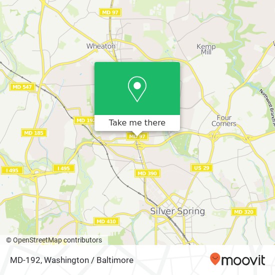 MD-192, Silver Spring, MD 20902 map