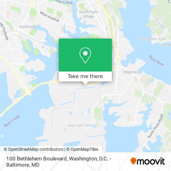 100 Bethlehem Boulevard map