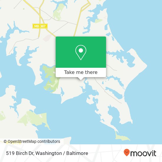 Mapa de 519 Birch Dr, Annapolis, MD 21403