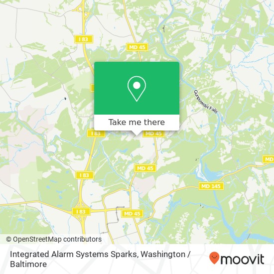 Mapa de Integrated Alarm Systems Sparks, 47 Loveton Cir