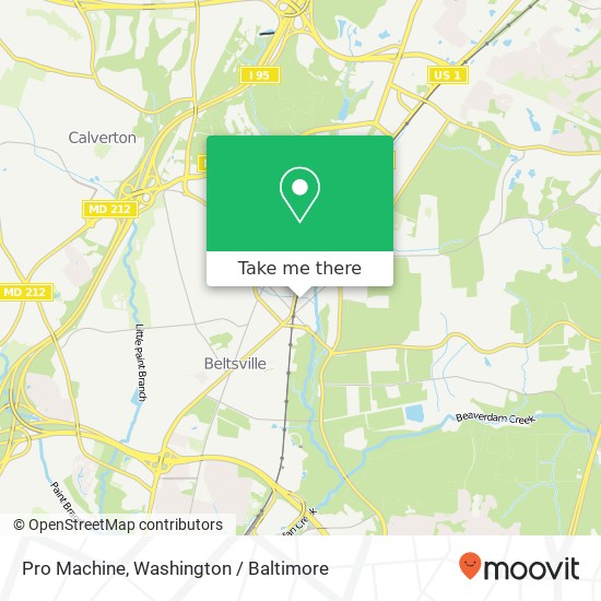 Mapa de Pro Machine, 11217 Maryland Ave