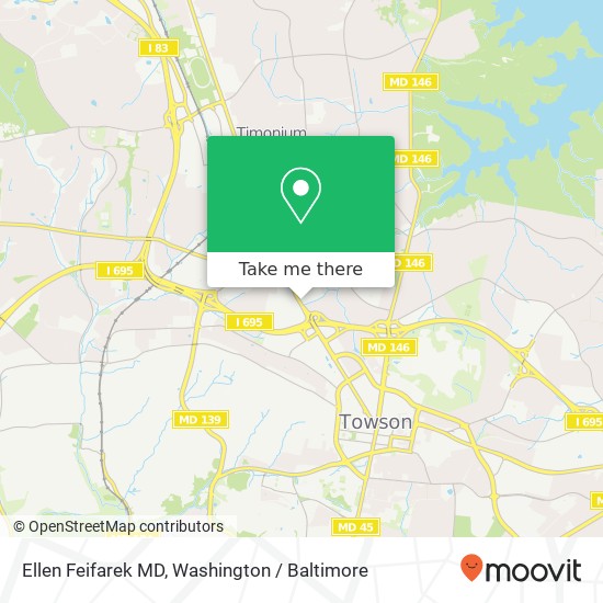 Mapa de Ellen Feifarek MD, 1205 York Rd