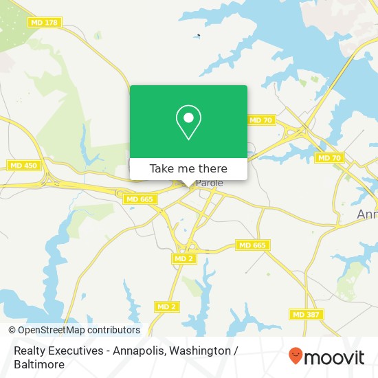 Realty Executives - Annapolis, 2450 Riva Rd map