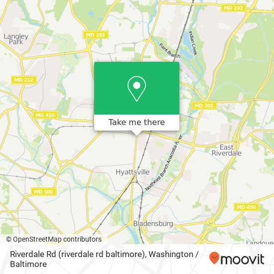 Riverdale Rd (riverdale rd baltimore), Riverdale, MD 20737 map