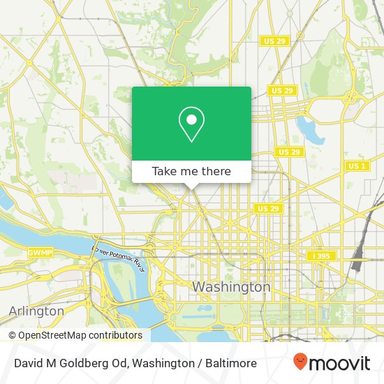 Mapa de David M Goldberg Od, 1720 Connecticut Ave NW