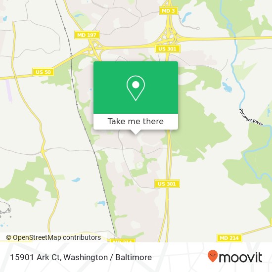 15901 Ark Ct, Bowie (BOWIE), MD 20716 map