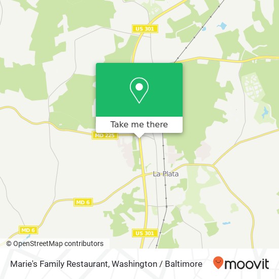 Marie's Family Restaurant, 6325 Crain Hwy map