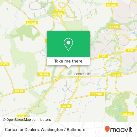 Carfax for Dealers map