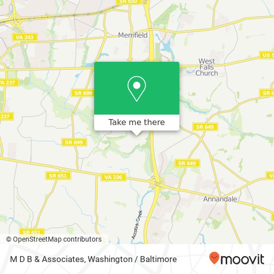 Mapa de M D B & Associates, 3524 King Arthur Rd