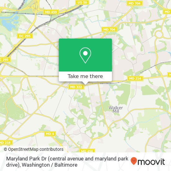 Maryland Park Dr (central avenue and maryland park drive), Capitol Heights, MD 20743 map