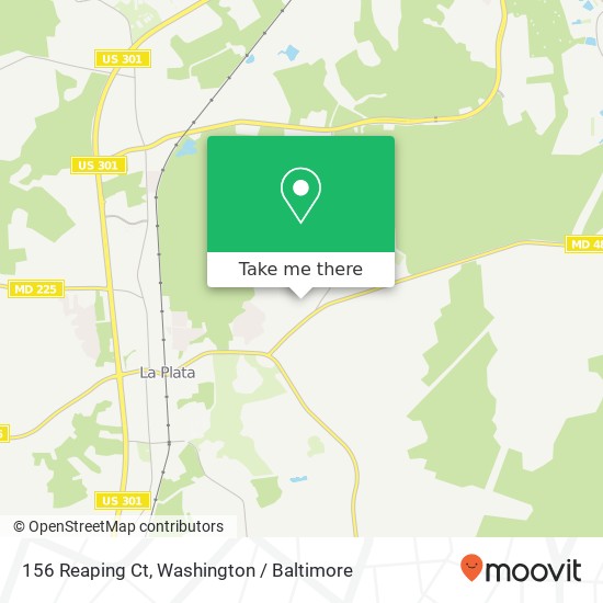 156 Reaping Ct, La Plata, MD 20646 map