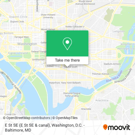 E St SE map