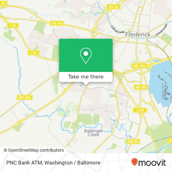 Mapa de PNC Bank ATM, 5810 Ballenger Creek Pike