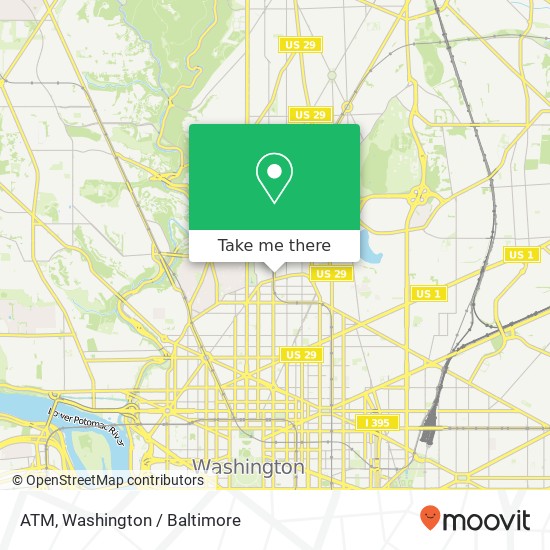 Mapa de ATM, 2303 14th St NW