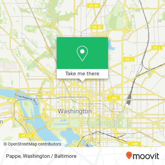 Pappe, 1317 14th St NW map
