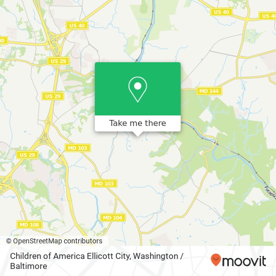 Children of America Ellicott City, 8020 Village Crest Dr map