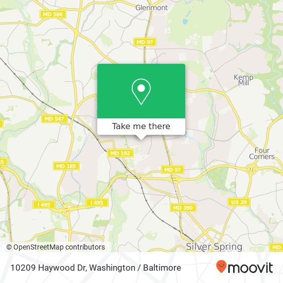 10209 Haywood Dr, Silver Spring, MD 20902 map