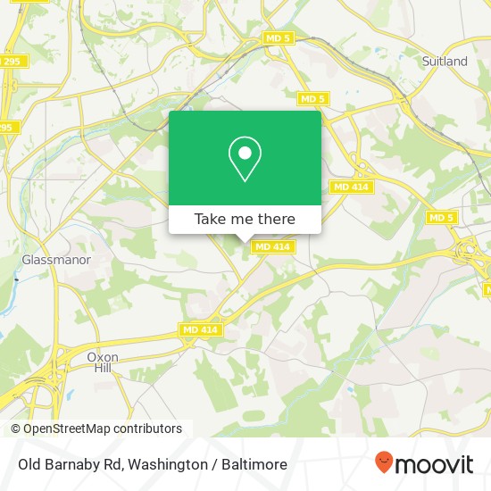 Mapa de Old Barnaby Rd, Temple Hills, MD 20748