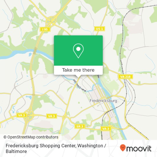 Fredericksburg Shopping Center map