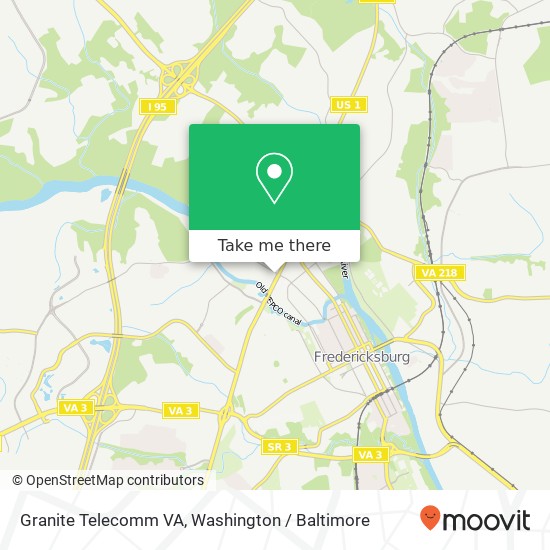 Mapa de Granite Telecomm VA