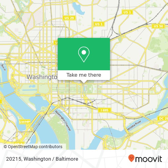 20215, Washington, DC 20215, USA map