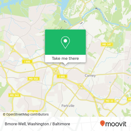 Bmore-Well, 8813 Waltham Woods Rd map