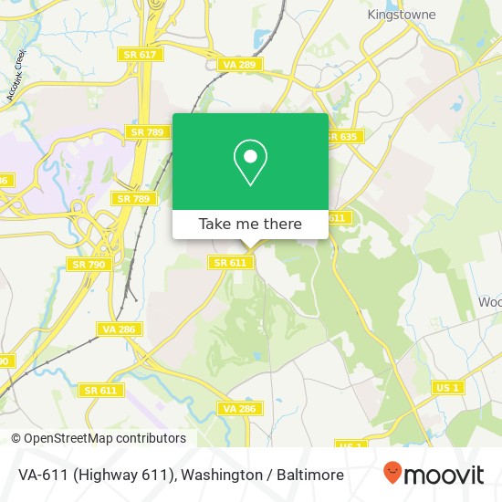 Mapa de VA-611 (Highway 611), Alexandria, VA 22315