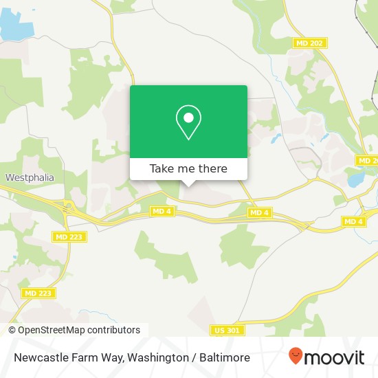 Mapa de Newcastle Farm Way, Upper Marlboro, MD 20772