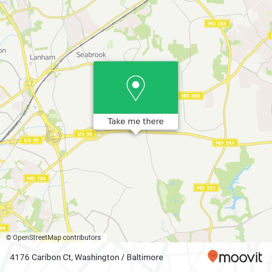 Mapa de 4176 Caribon Ct, Bowie, MD 20721