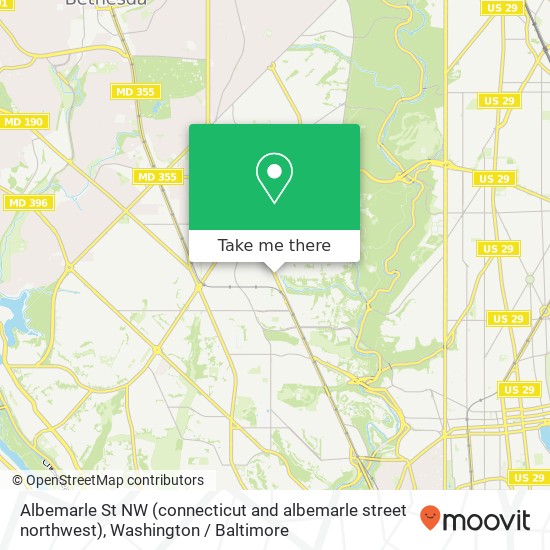 Albemarle St NW (connecticut and albemarle street northwest), Washington, DC 20008 map