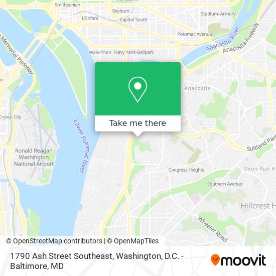 1790 Ash Street Southeast map