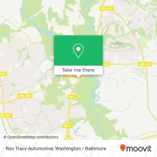 Mapa de Ron Tracy Automotive, 7110 Crain Hwy