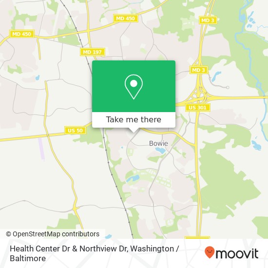 Health Center Dr & Northview Dr map