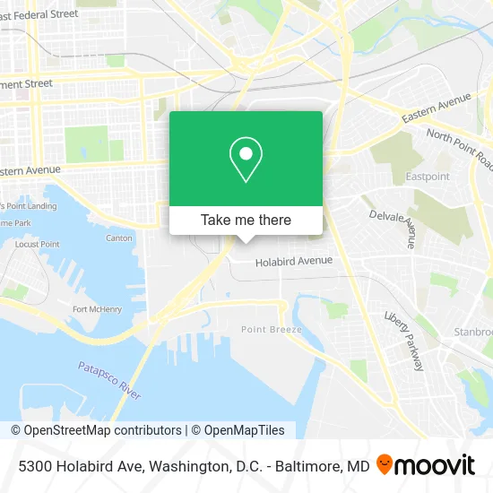 5300 Holabird Ave map