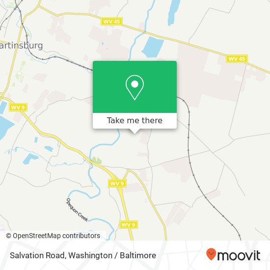 Mapa de Salvation Road, Salvation Rd, Martinsburg, WV 25405, USA