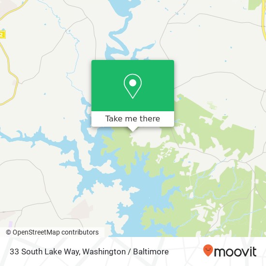 Mapa de 33 South Lake Way, Reisterstown, MD 21136