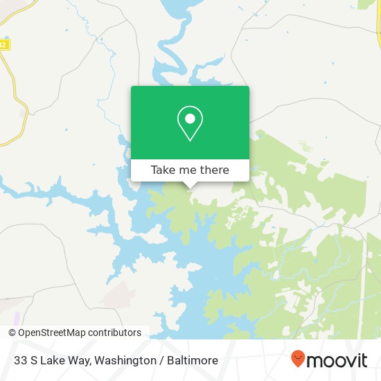 Mapa de 33 S Lake Way, Reisterstown, MD 21136