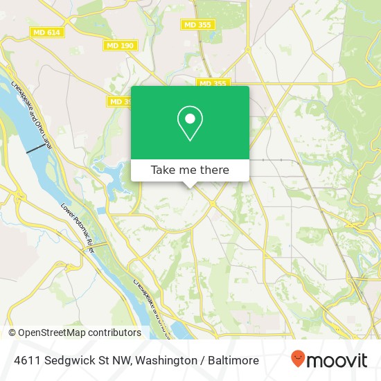 Mapa de 4611 Sedgwick St NW, Washington, DC 20016