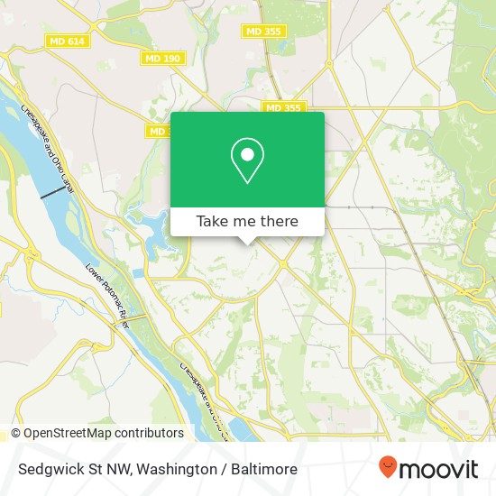 Mapa de Sedgwick St NW, Washington, DC 20016