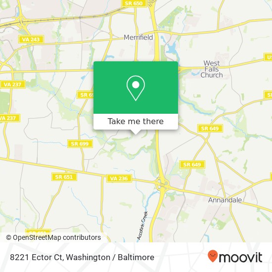 8221 Ector Ct, Annandale, VA 22003 map