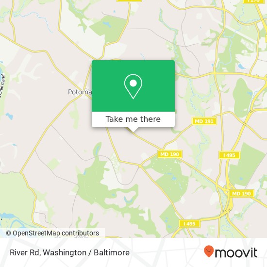 River Rd, Potomac (ROCKVILLE), MD 20854 map
