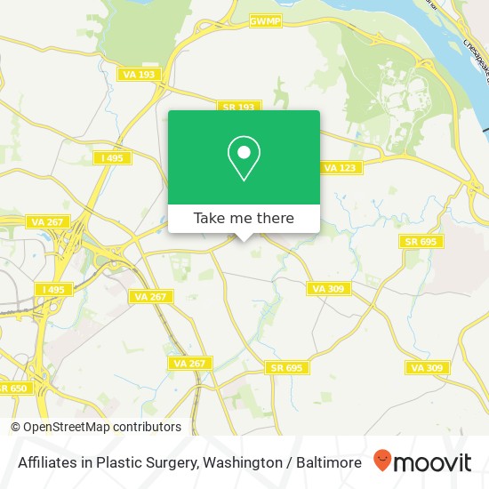 Mapa de Affiliates in Plastic Surgery, 6801 Whittier Ave