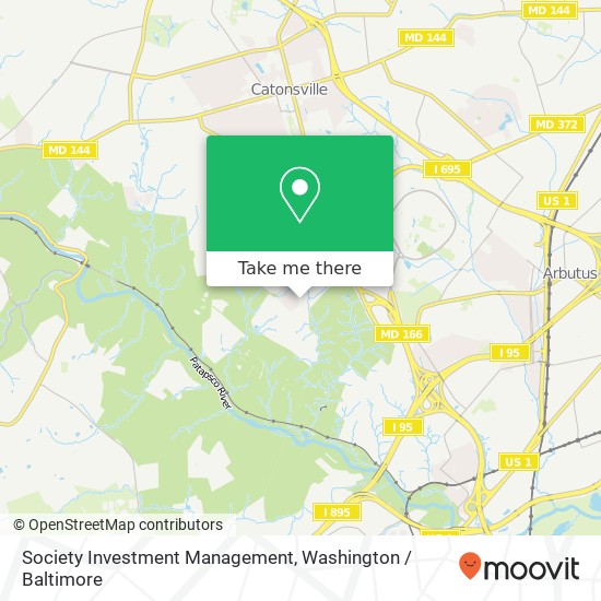 Mapa de Society Investment Management, 5910 Foxhall Manor Dr