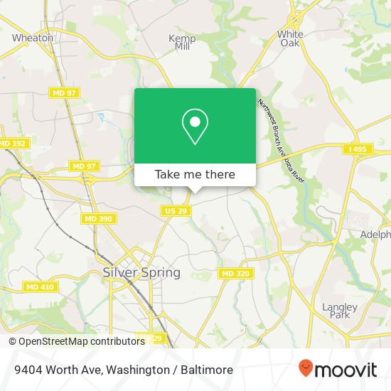 9404 Worth Ave, Silver Spring, MD 20901 map