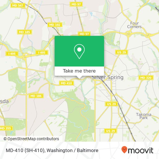 Mapa de MD-410 (SH-410), Silver Spring, MD 20910